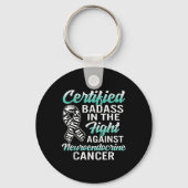 Bad Neuroendocrine Cancer Awareness Net Zebra Ribb Schlüsselanhänger (Vorderseite)