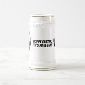 Bad Oaster Bunny! Hoppy Ostern, Lass's Have Fun! Bierglas (Mittel)