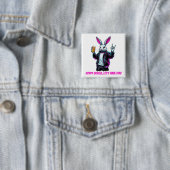 Bad Oaster Bunny! Hoppy Ostern, Lass's Have Fun! Button (Beispiel)
