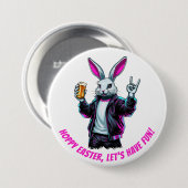 Bad Oaster Bunny! Hoppy Ostern, Lass's Have Fun! Button (Vorne & Hinten)