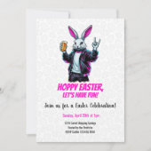 Bad Oaster Bunny! Hoppy Ostern, Lass's Have Fun! Einladung (Vorderseite)