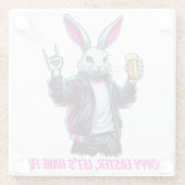Bad Oaster Bunny! Hoppy Ostern, Lass's Have Fun! Glasuntersetzer (Rückseite)