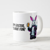 Bad Oaster Bunny! Hoppy Ostern, Lass's Have Fun! Jumbo-Tasse (Vorderseite Rechts)