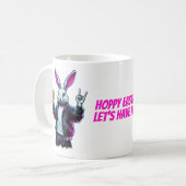 Bad Oaster Bunny! Hoppy Ostern, Lass's Have Fun! Kaffeetasse (Vorderseite Links)