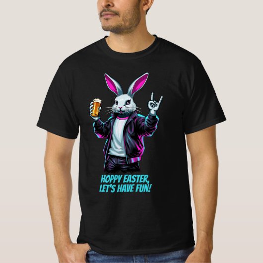 Bad Oaster Bunny! Hoppy Ostern, Lass's Have Fun! T-Shirt (Vorderseite)