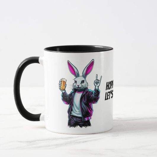 Bad Oaster Bunny! Hoppy Ostern, Lass's Have Fun! Tasse (Links)