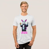Bad Oaster Bunny! Hoppy Ostern, Lass's Have Fun! Tri-Blend Shirt (Vorderseite voll)