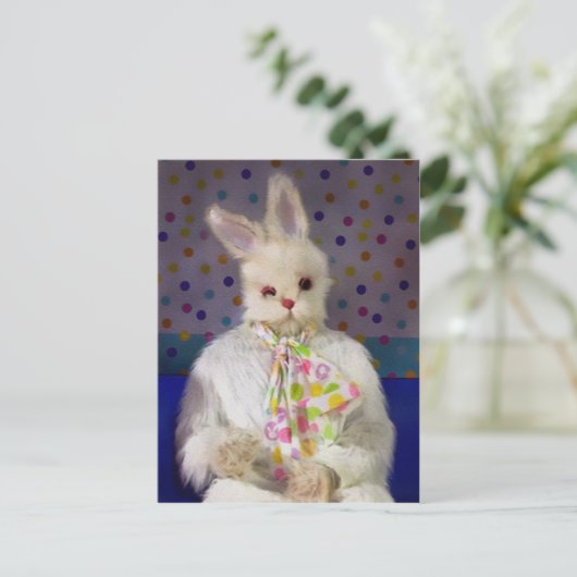 Bad Oaster Bunny Postkarte (Stehend Vorderseite)