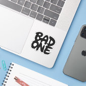 Bad One Aufkleber (Laptop mit iPhone)