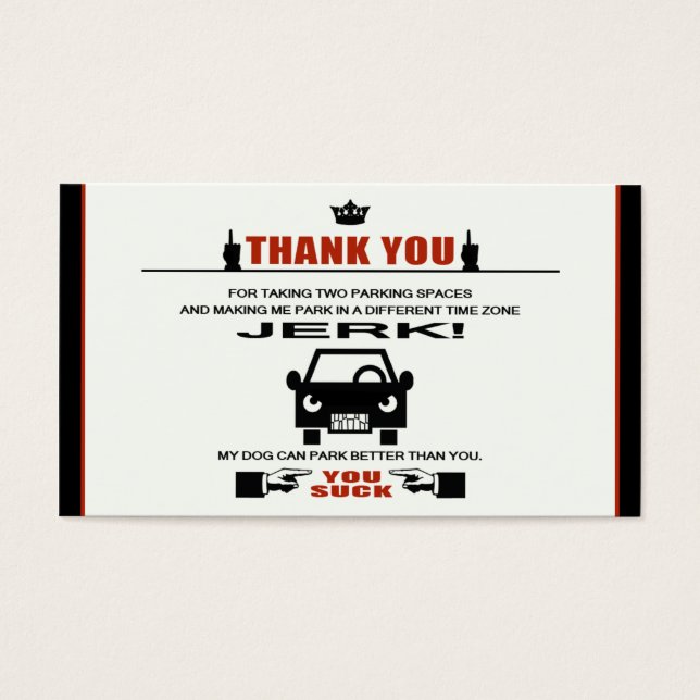 Bad Parking (Vorderseite)