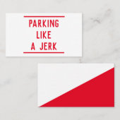 Bad Parking Telefonnummerkarte (Vorne/Hinten)