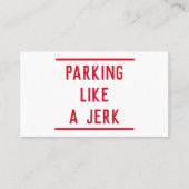 Bad Parking Telefonnummerkarte (Vorderseite)