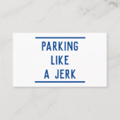 Bad Parking Telefonnummerkarte (Vorderseite)