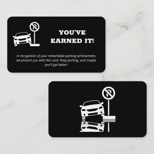 Bad Parking Visitenkarte (Vorne/Hinten)