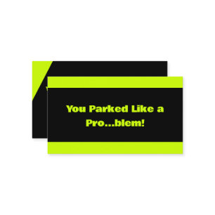 Bad Parking Visitenkarte