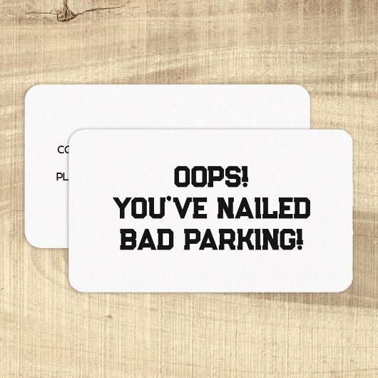 Bad Parking Visitenkarte