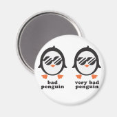 bad penguin - Pinguin Magnet (Vorderseite/Rückseite)