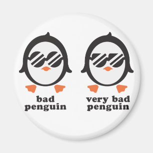 bad penguin - Pinguin Magnet