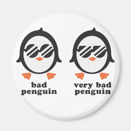 bad penguin - Pinguin Magnet (Vorne)