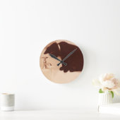 Bad Pepper Black Cat Runde Wanduhr (Zuhause)