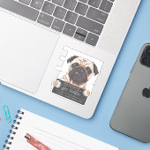 Bad Puggy Charge Sie wollen nicht wissen, Hund Vat Aufkleber (Laptop mit iPhone)