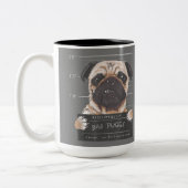 Bad Puggy Charge Sie wollen nicht wissen, Hund Vat Zweifarbige Tasse (Links)
