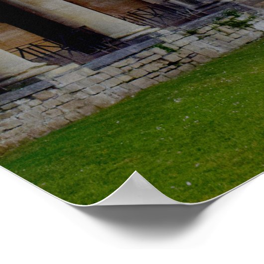 Bad, Pulteney Bridge. Poster (Ecke)