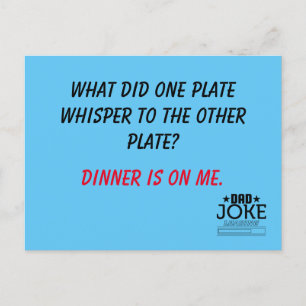 Bad Pun Vater Joke Designed Postkarte