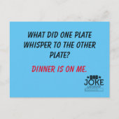 Bad Pun Vater Joke Designed Postkarte (Vorderseite)