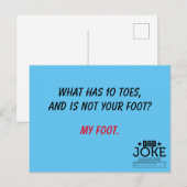 Bad Pun Vater Joke entworfen Postkarte (Vorne/Hinten)