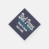 Bad Puns Eye Roll Vater Joke Funny Puns Serviette (Ecke)