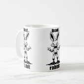 bad rabbit - böser hase Cartoon Tasse (Vorderseite Links)
