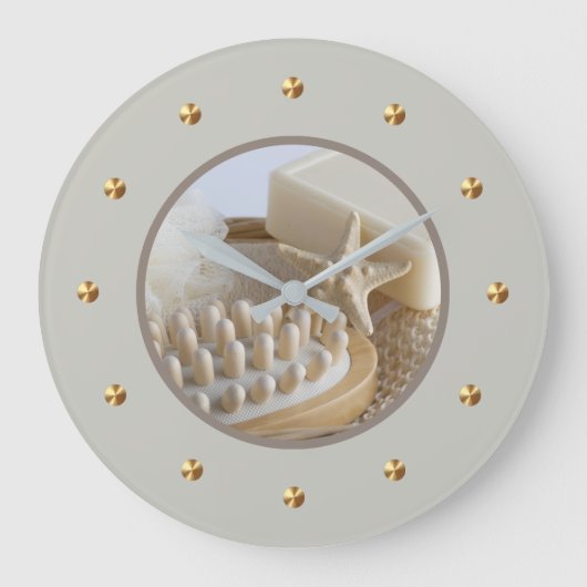 Bad Relaxen Wellness-Center Themenuhren Große Wanduhr (Vorderseite)