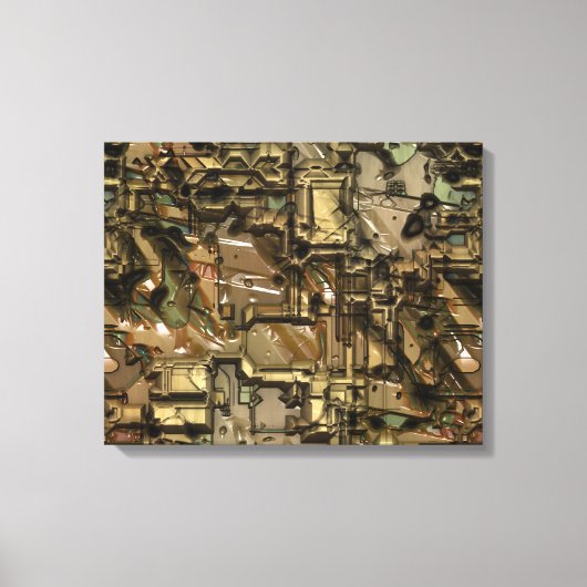 Bad Robot 1 Wrapped Canvas Leinwanddruck (Vorderseite)