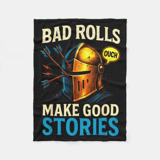Bad Rolls Make Good Stories - Rpg Gaming Fun Fleecedecke (Vorderseite)