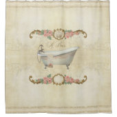 Bad-Rosen-Wohngestaltung Parchment Le Bain Duschvorhang (Vorderseite)