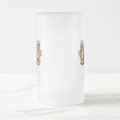 Bad Santa Claus, Rock, Bier und Zigar Mattglas Bierglas (Mittel)