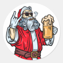 Bad Santa Claus, Rock, Bier und Zigar