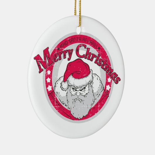 Bad Santa Keramikornament (Rechts)