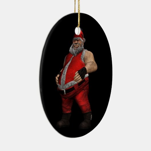 Bad Santa Keramikornament (Rechts)