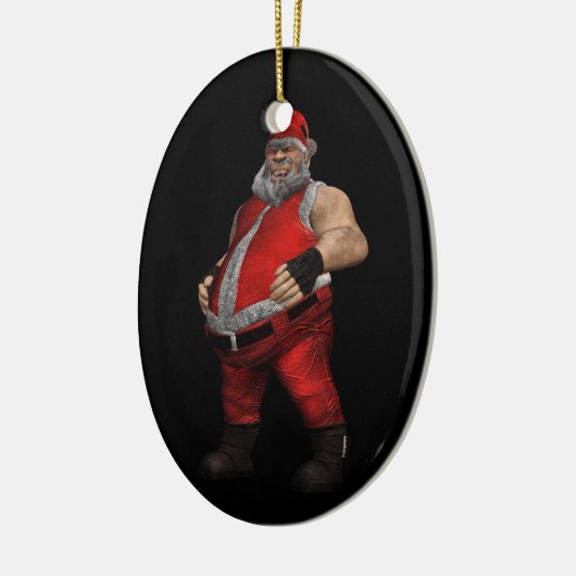 Bad Santa Keramikornament (Links)