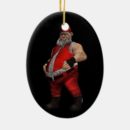 Bad Santa Keramikornament (Hinten)