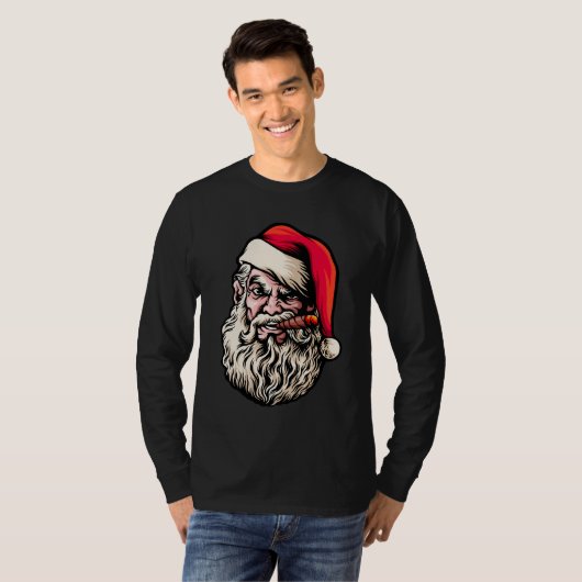 Bad Santa Xmas Jumper Sweater Christmas Funny T-Shirt (Vorne ganz)