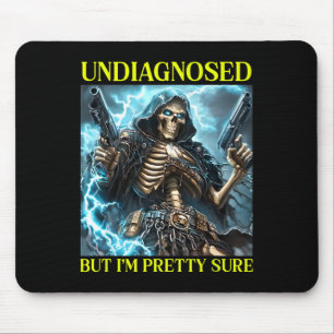 Bad Skeleton Undiagnostizierter Autismus Brainrot Mousepad
