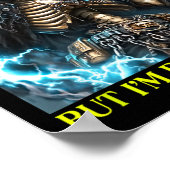 Bad Skeleton Undiagnostizierter Autismus Brainrot Poster (Ecke)