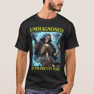 Bad Skeleton Undiagnostizierter Autismus Brainrot T-Shirt