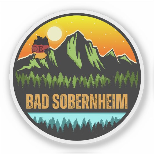 Bad Sobernheim, Deutschland Aufkleber (Vorderseite)