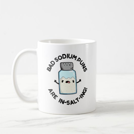 Bad Sodium Puns sind in Salz feine Salzpuppe Kaffeetasse (Links)