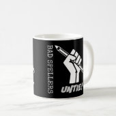 Bad Spellers Untie! Angestifteter Faustgrammar-Spa Kaffeetasse (VorderseiteRechts)