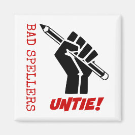 Bad Spellers Untie! Angestifteter Faustgrammar-Spa Magnet
